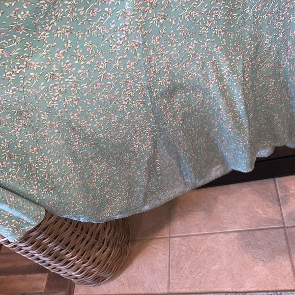 Betsy Lauren Cottagecore Green Floral Romantic Flutter Sleeve Midi Dress S - Picture 3 of 7